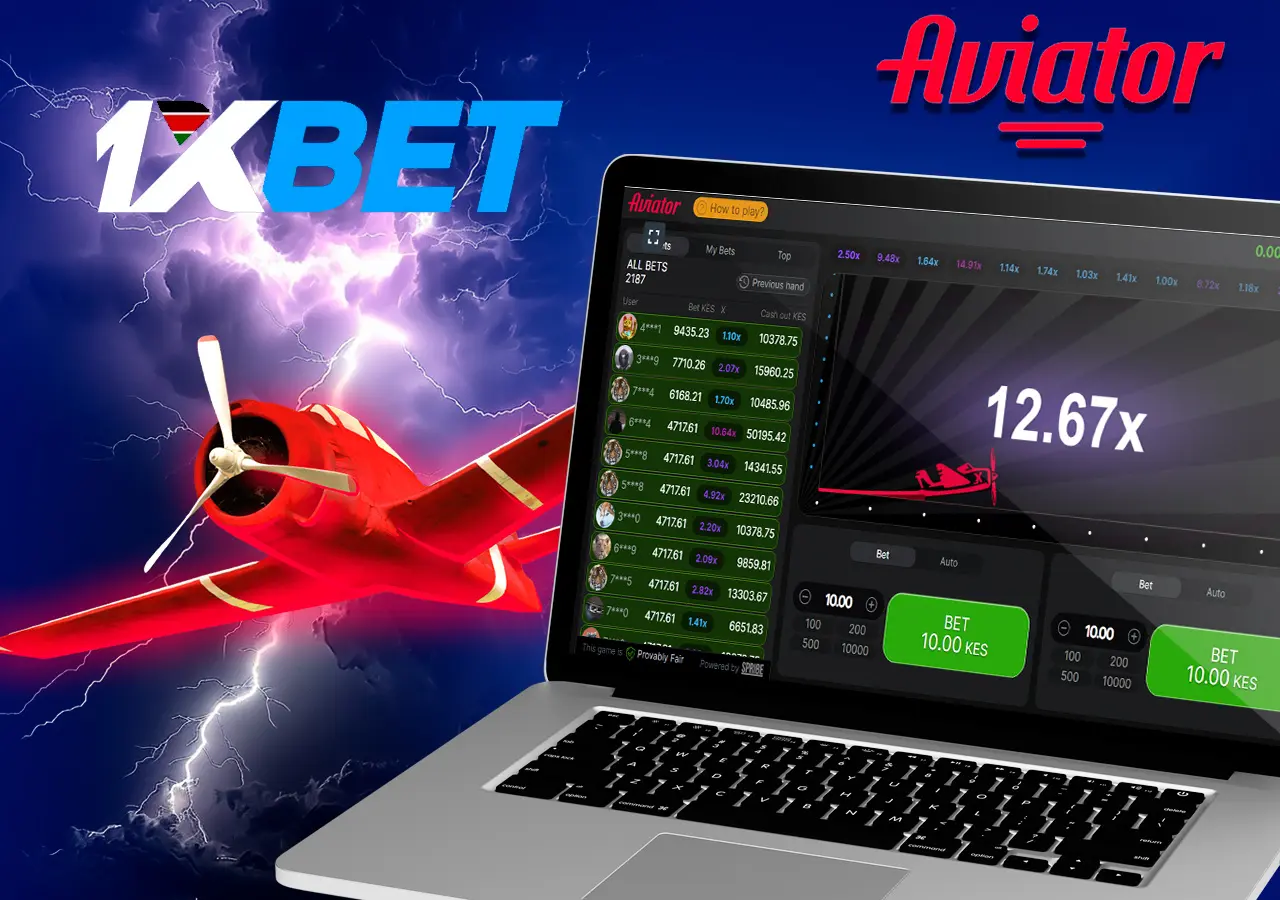Popular1xBet Aviator slot for players from Kenya
