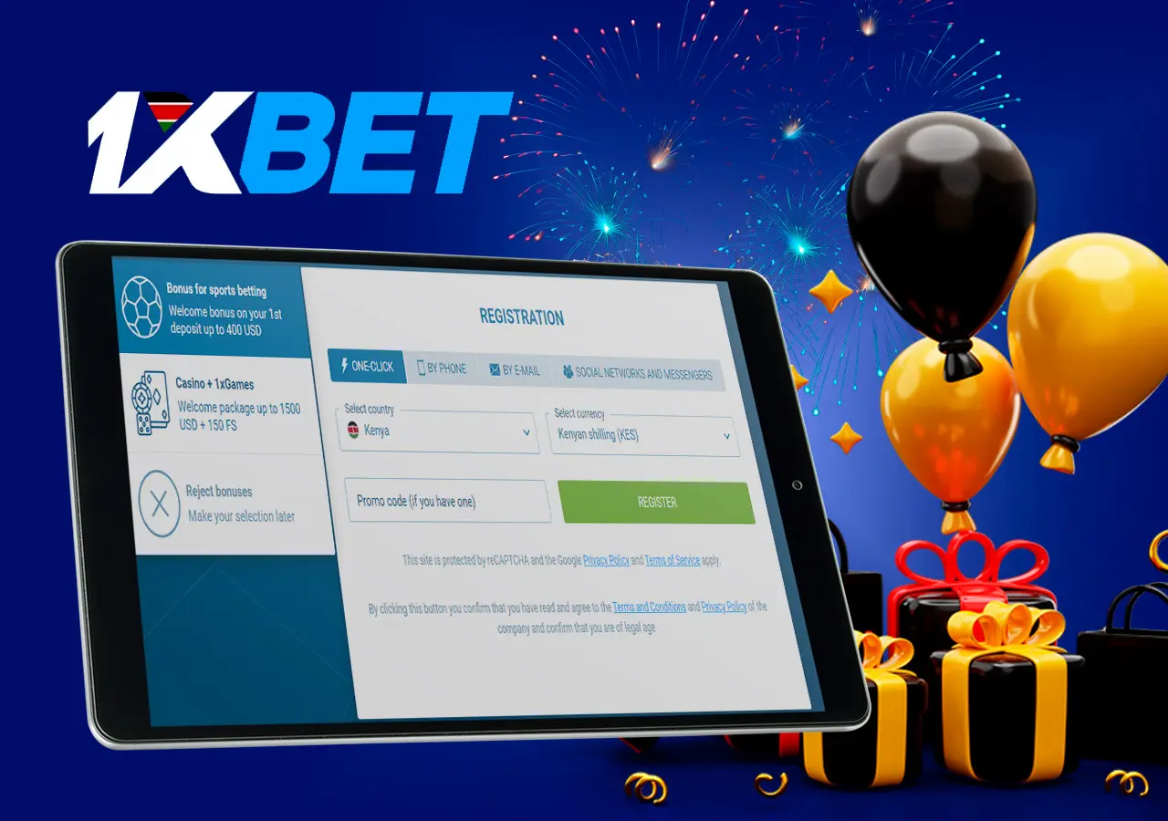 Registration in 1xBet with promo code up to 120% of deposit